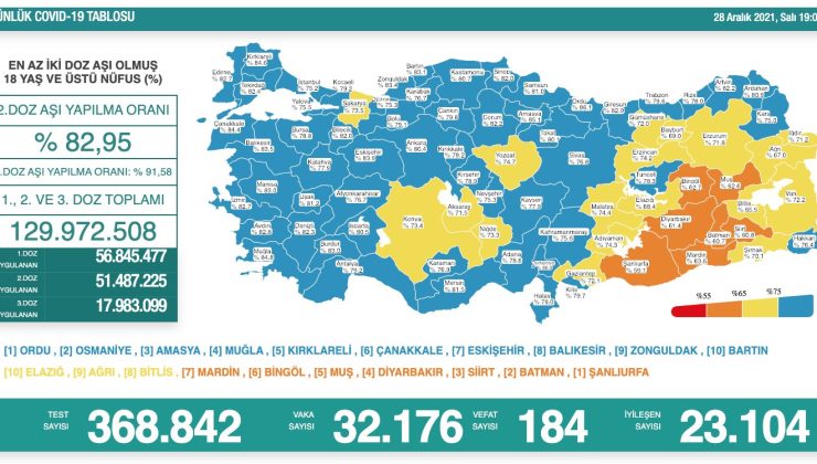 28 aralık covid-19 tablosu