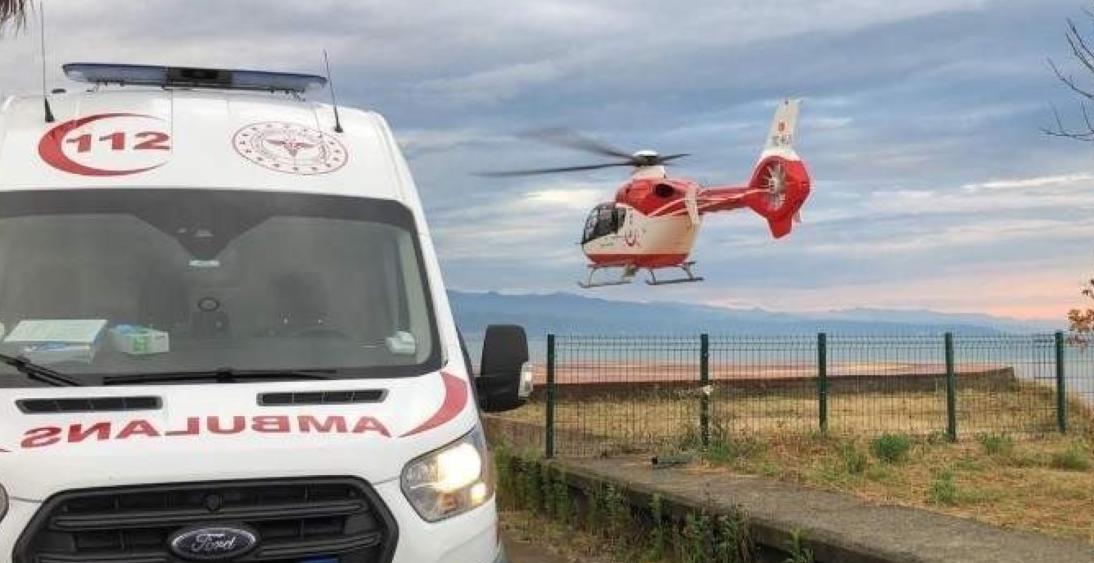 ambulans helikopter 9 gunde 10 hastanin naklini sagladi