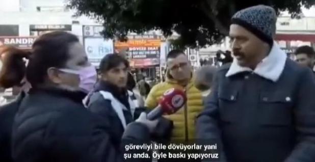 Röportaj veren vatandaş sağlık