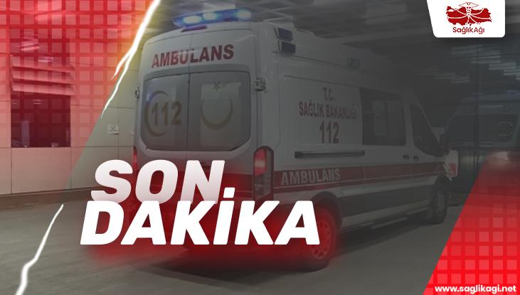 kara saplanan ambulansı belediye ekipleri kurtardı