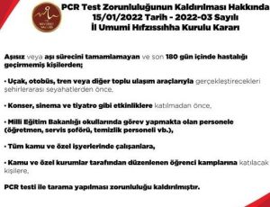 Nevşehir Valiliğinden PCR Testi Açıklaması