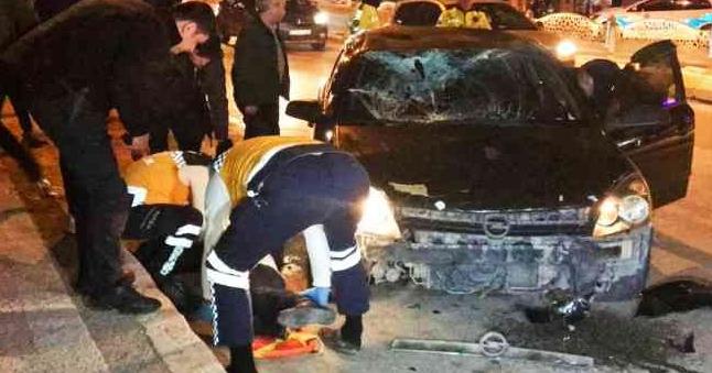Edirne’nin Atatürk Bulvarı’nda bulunan yaya geçidinden 22 ABS 355 plakalı