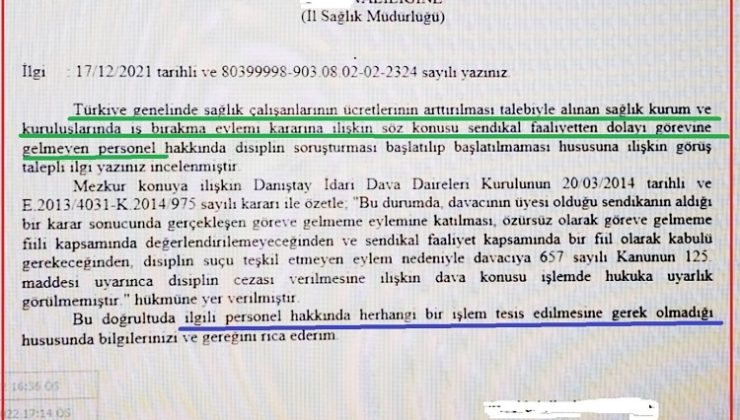 i̇ş bırakma eylemine katılan doktora soruşturma açılabilir mi? av. ümit erdem açıkladı