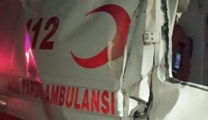 Nevşehir’de Hasta Taşıyan Ambulans Kaza Yaptı