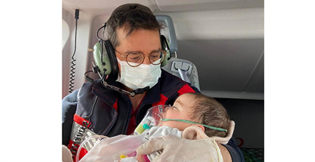 solunum sikintisi ceken 6 aylik bebek ambulans helikopterle hastaneye sevk edildi
