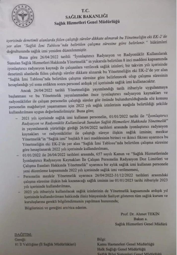 Sağlık Bakanlığından Şua İzni Düzenlemesi