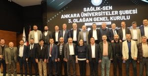 Sağlık-Sen Ankara Üniversiteler Şubesi’nde Ercan Öztürk Güven Tazeledi