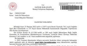 Sabit Ek Ödemelerin Genel Bütçeden Ödenmesine İlişkin Resmi Yazı Yayımlandı