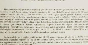 CİMER’e Şikayet Edilen Doktorun Duvara Tablo Niyetine Asılmalık Savunması