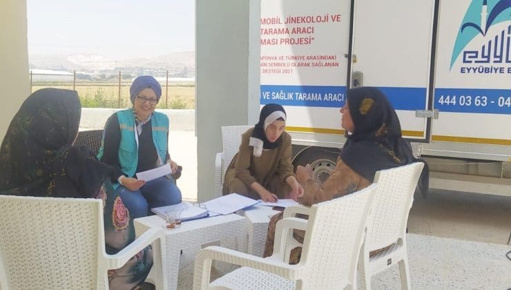 eyyübiye belediyesi, şehir merkezine uzak kadınların sağlığını unutmuyor