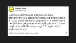 Aras Ali Altıntaş: “Sağlık Çalışanlarını Kin ve Düşmanlığa Sevk Etmeye Çalışan Hesap Hakkında Hukuki Başvuruda Bulunacağız”