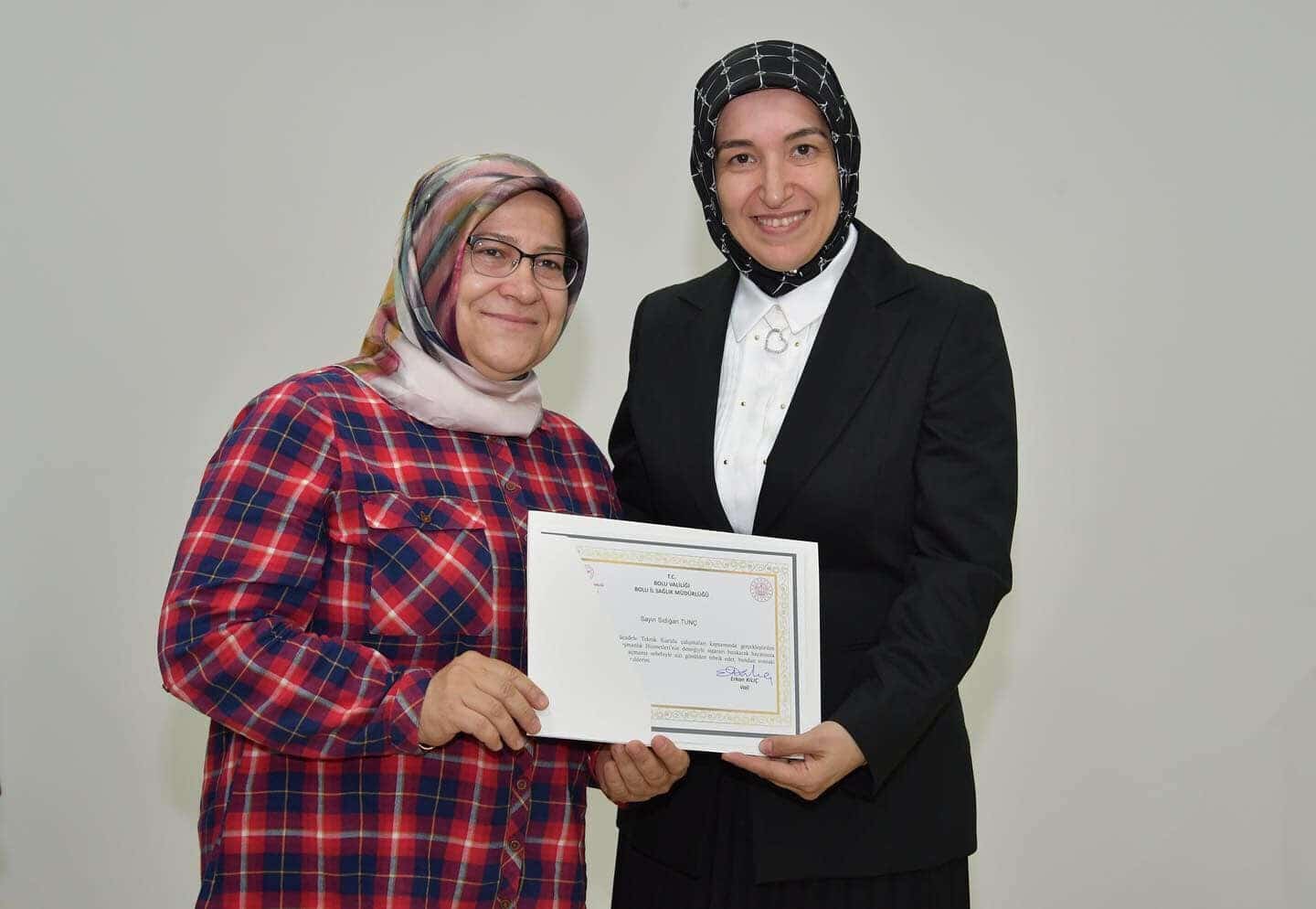 Bolu’da Sigarayı Bırakanlara Sertifika Takdim Edildi