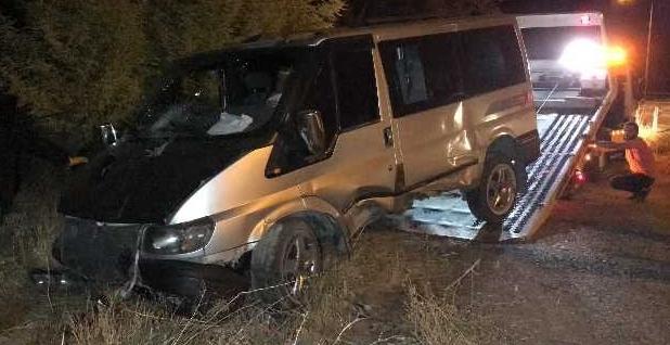 Elazığ'da Ağaçlık Alana Giren Minibüste 10 Kişi Yaralandı
