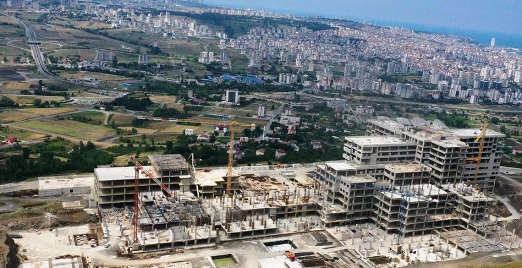 Samsun Şehir Hastanesi İnşaatı Tüm Hızıyla Devam Ediyor