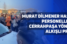 murat dilmener hastanesi personellerinden cerrahpaşa yönetimine alkışlı protesto