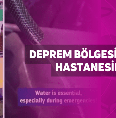 deprem bölgesindeki sahra hastanesinde su böyle arıtılıyor