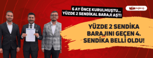 Yüzde 2 Sendika Barajını Geçen 4. Sendika Belli Oldu!