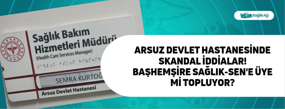 Hatay Arsuz Devlet Hastanesinde