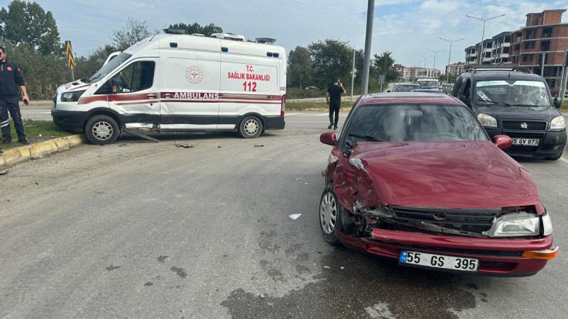 Samsun’un Çarşamba ilçesinde ambulans