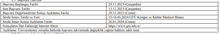 gebze teknik üniversitesi sözleşmeli personel alım i̇lanı