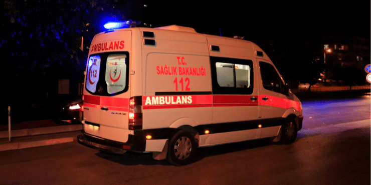 Rize’nin Derepazarı ilçesinde ambulans