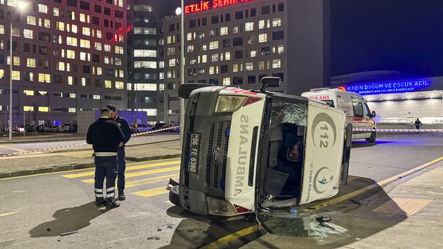 Ankara’da, içinde hasta bulunan