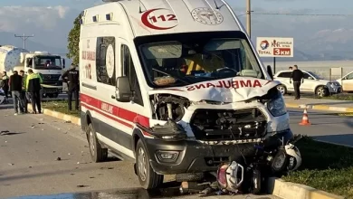 ambulans i̇le motosikletin çarpıştığı kazada 1 kişi yaşamını yitirdi