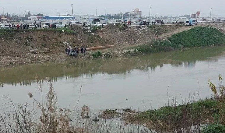 nehre devrilen otomobilin sürücüsü genç sağlık personeli hayatını kaybetti