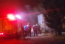 hastane bahçesindeki yangın paniğe neden oldu