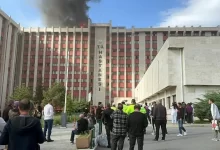 tıp fakültesi hastanesinde yangın: hastalar tahliye edildi