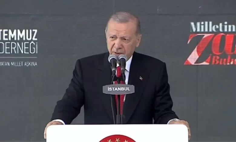 cumhurbaşkanı erdoğan'dan 15 temmuz mesajı: darbeye tiyatro diyenleri kıyamete kadar affetmeyiz