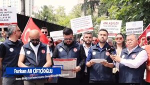 Kamu Birliği Konfederasyonu TÜİK Binası Önünde Memur Zammını Protesto Etti