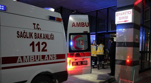 Ambulansla hastaneye getirilen ve