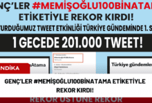 genç’ler #memişoğlu100binatama etiketiyle rekor kırdı!