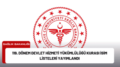 119. dönem devlet hizmeti yükümlülüğü kurası i̇sim listeleri yayımlandı