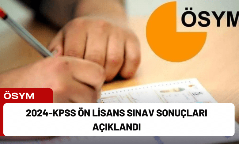 2024-kpss ön lisans sınav sonuçları açıklandı