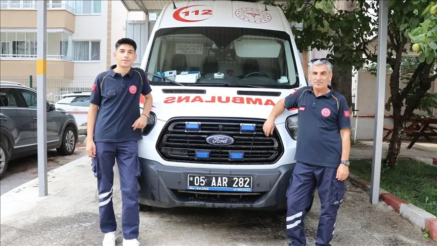 Amasya’da ambulans şoförü olarak