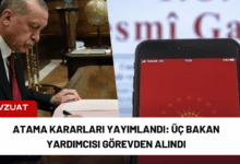 atama kararları yayımlandı: üç bakan yardımcısı görevden alındı