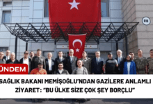 sağlık bakanı memişoğlu’ndan gazilere anlamlı ziyaret: “bu ülke size çok şey borçlu”