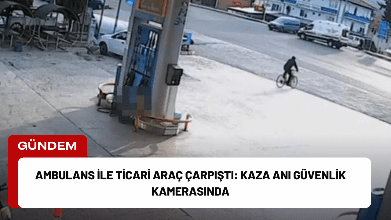 Bolu’nun Mengen ilçesinde, hasta taşıyan bir ambulans ile hafif ticari
