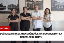 doğdukları hastaneye döndüler: 5 genç doktor i̇lk nöbetlerini tuttu