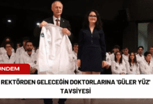 rektörden geleceğin doktorlarına 'güler yüz' tavsiyesi