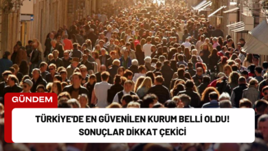 türkiye'de en güvenilen kurum belli oldu! sonuçlar dikkat çekici