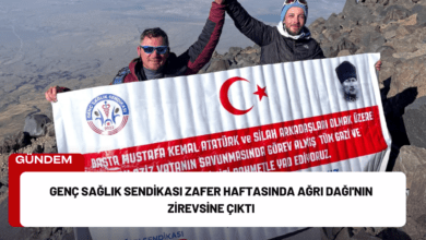 genç sağlık sendikası zafer haftasında ağrı dağı'nın zirevsine çıktı