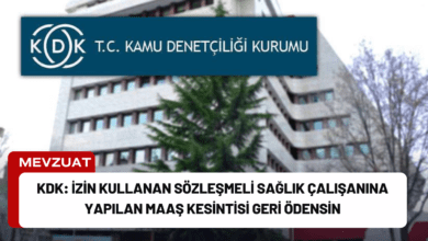 kdk: i̇zin kullanan sözleşmeli sağlık çalışanına yapılan maaş kesintisi geri ödensin