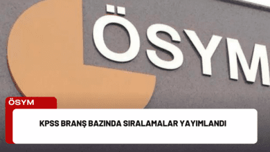 kpss branş bazında sıralamalar yayımlandı