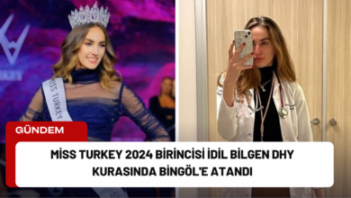 Miss Turkey 2024 Birincisi İdil Bilgen DHY Kurasında Bingöl'e Atandı