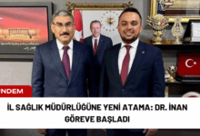 i̇l sağlık müdürlüğüne yeni atama: dr. i̇nan göreve başladı