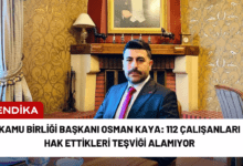 kamu birliği başkanı osman kaya: 112 çalışanları hak ettikleri teşviği alamıyor