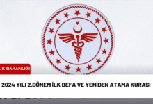 2024 yılı 2.dönem i̇lk defa ve yeniden atama kurası